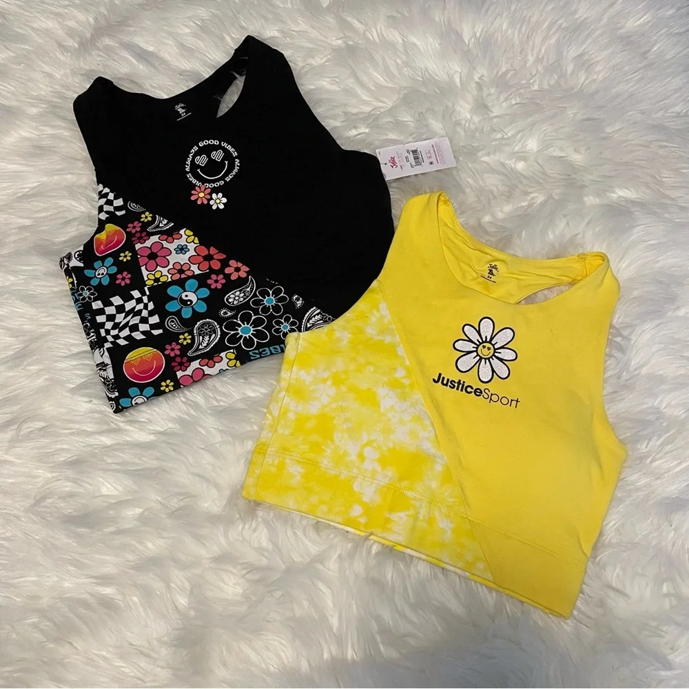 NWT Justice Sports Bra Set 34